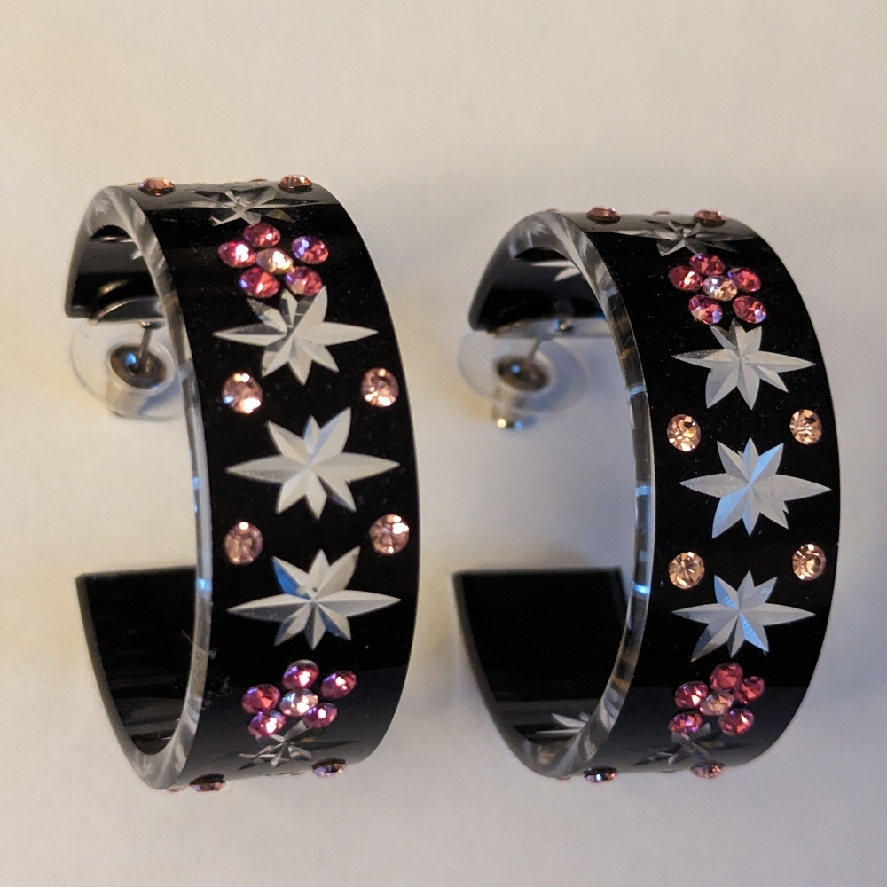 Adorable Acrylic Hoop Earrings
